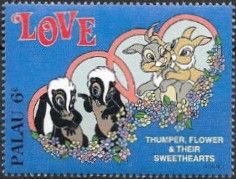 Thumper, Flower and their Sweethearts (Bambi)