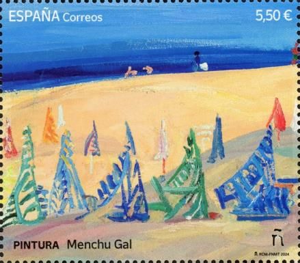 Beach at Fuenterrabía, by Menchu Gal