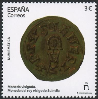 Visigoth Coin of King Suintila (Reign 621-631)