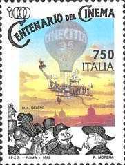 Poster (by Massimo Geleng) for "Cinecittà '95" Film Festival