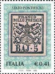 150th Anniversary of the First Stamp Issued Papal States