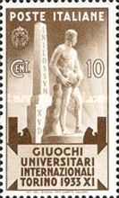 Mussolini and the Stele Statue