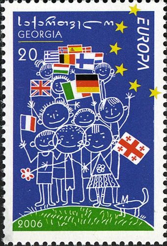 Children with Flags
