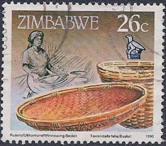 Winnowing tray and basket