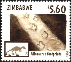 Footprint of the Allosaurus
