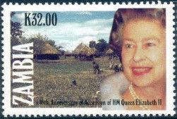 Queen Elizabeth II and country views
