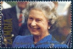 Queen Elizabeth II in the crowd