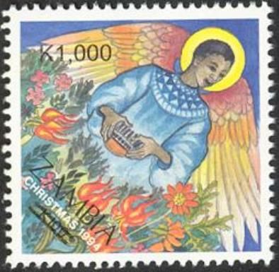 Christmas 1994 issue surcharged