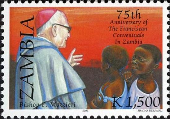 Bishop Mazzieri with boys