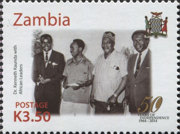 President Kenneth Kaunda (*1924) with African Leaders