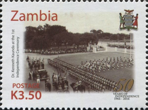 President Kenneth Kaunda (*1924) Attending Parade