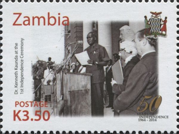 President Kenneth Kaunda (*1924) Giving a Speech