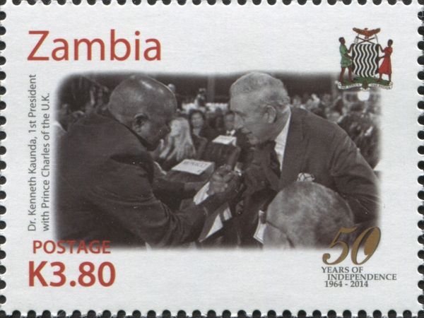President Kenneth Kaunda (*1924) with Prince Charles
