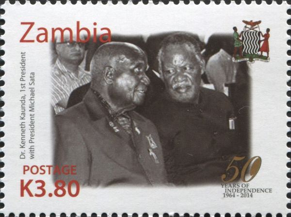 President Kenneth Kaunda (*1924) with Michael Sata