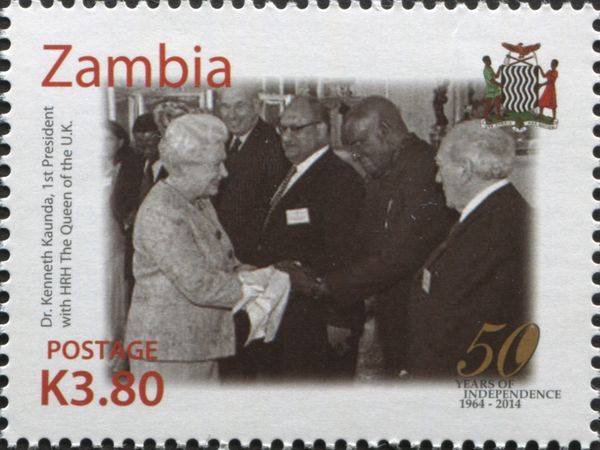 President Kenneth Kaunda (*1924) and Queen Elizabeth II