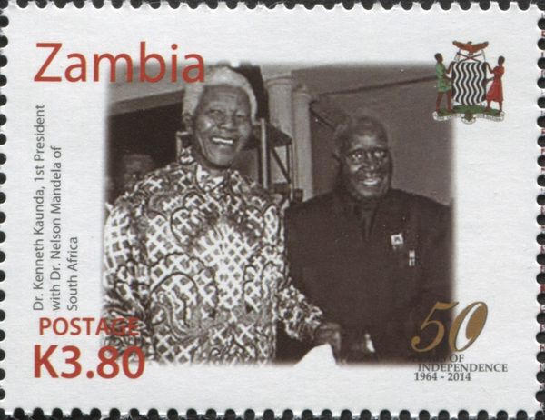President Kenneth Kaunda (*1924) with Nelson Mandela