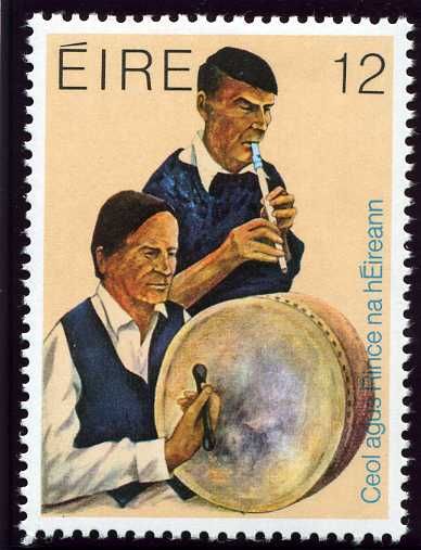 Playing Bodhran and Whistle