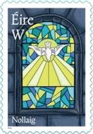 Angel in Stained Glass Window
