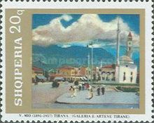 View of Tirana (1942), by Vangjush Mio