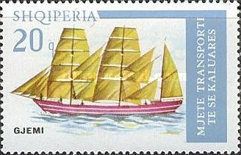 Coastal Three-master Sailing Ship