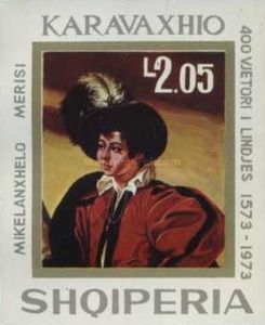 Young Man with Feathered Hat, by Caravaggio