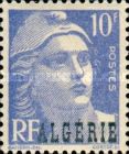 Type Marianne de Gandon overprinted