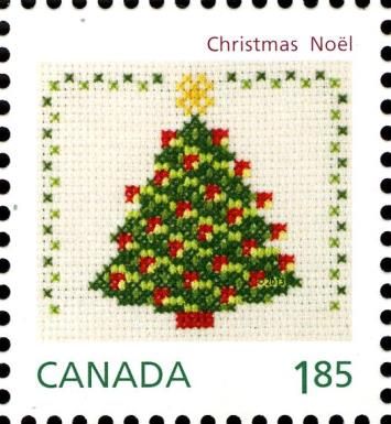 Cross-stitched Christmas Tree