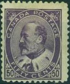 King Edward VII - pale dull purple