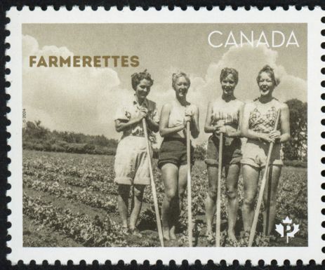 Farmerettes - From Booklet Pane