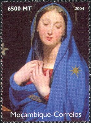 Virgin of the Adoption (1858) - by Jean Auguste Ingres