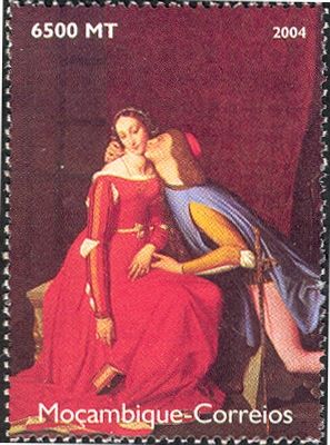Paolo and Francesca (1819) - by Jean Auguste Ingres