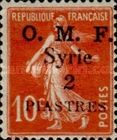 Type Semeuse overprint and Syrian surcharge