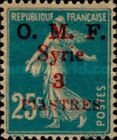 Type Semeuse overprint and Syrian surcharge