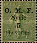Type Semeuse overprint and Syrian surcharge