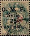 Type Blanc overprinted and Syrian surcharge