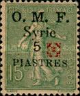 Type Semeuse overprint and Syrian surcharge