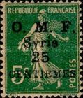Type Semeuse overprint and Syrian surcharge