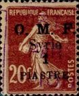 Type Semeuse overprint and Syrian surcharge