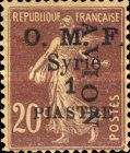 Type Semeuse overprint and Syrian surcharge