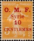 Type Semeuse overprint and Syrian surcharge
