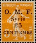 Type Semeuse overprint and Syrian surcharge