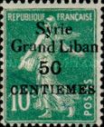 Type Semeuse overprint and Syrian surcharge