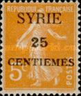 Type Semeuse overprint and Syrian surcharge