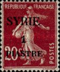 Type Semeuse overprint and Syrian surcharge
