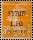 Type Semeuse overprint and Syrian surcharge