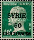 Type Pasteur overprinted and Syrian surcharge