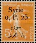 Type Semeuse overprint and Syrian surcharge