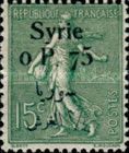 Type Semeuse overprint and Syrian surcharge