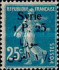 Type Semeuse overprint and Syrian surcharge