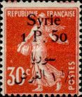Type Semeuse overprint and Syrian surcharge